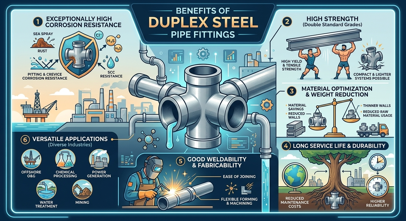 Duplex Pipe Fittings
